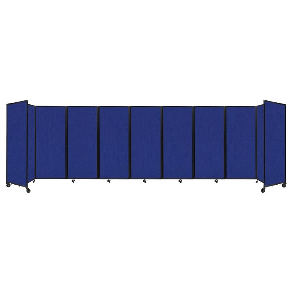 Room Divider 360 Folding Portable Partition 25' x 6'10" Royal Blue Fabric
